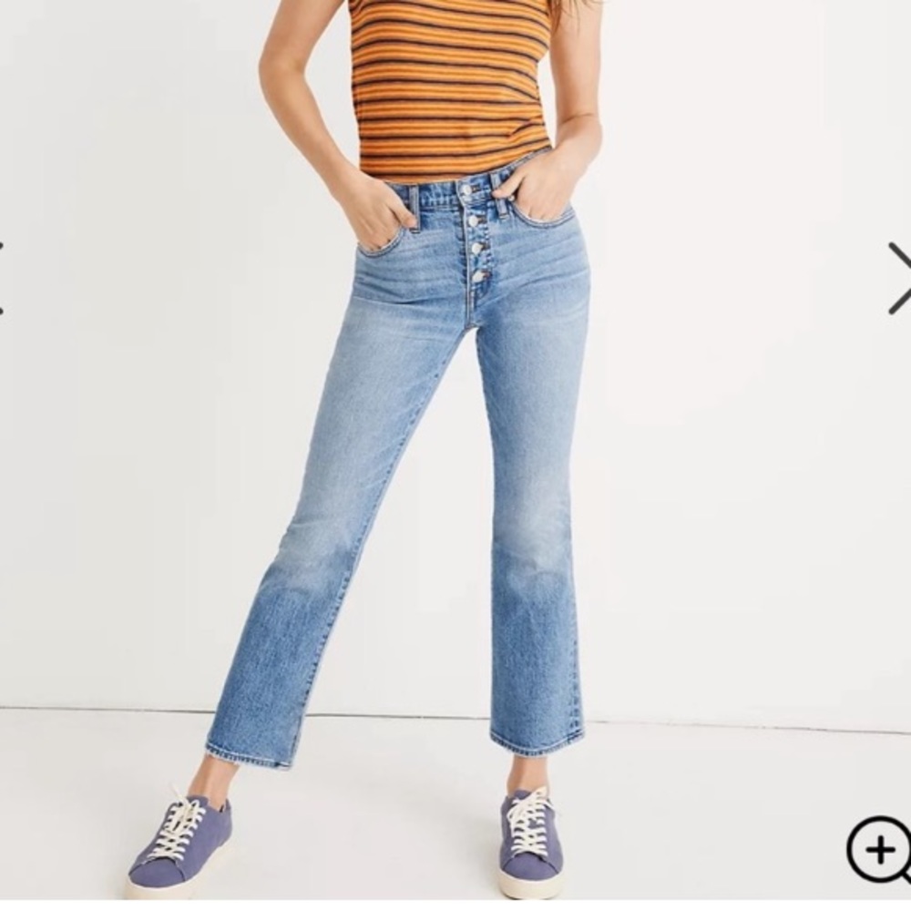 Madewell women’s Cali Demi boot crop jeans